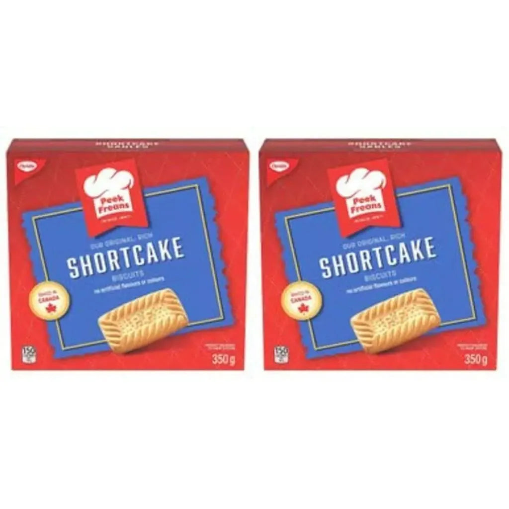 2 Boxes Peek Freans Shortcake Biscuits/Cookies, 350g/10.6oz - From Canada