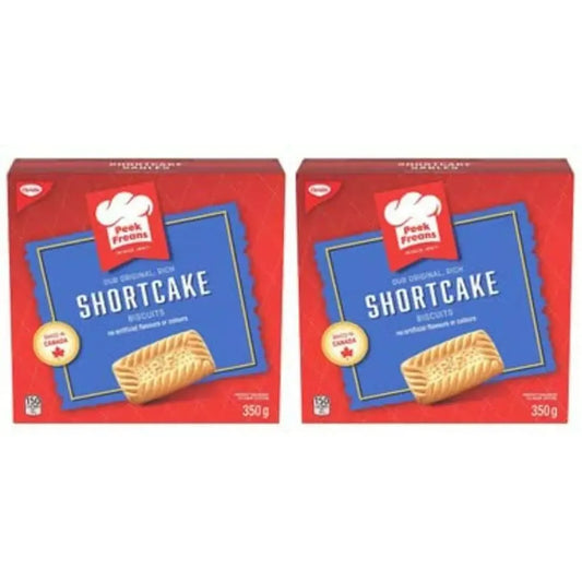 2 Boxes Peek Freans Shortcake Biscuits/Cookies, 350g/10.6oz - From Canada