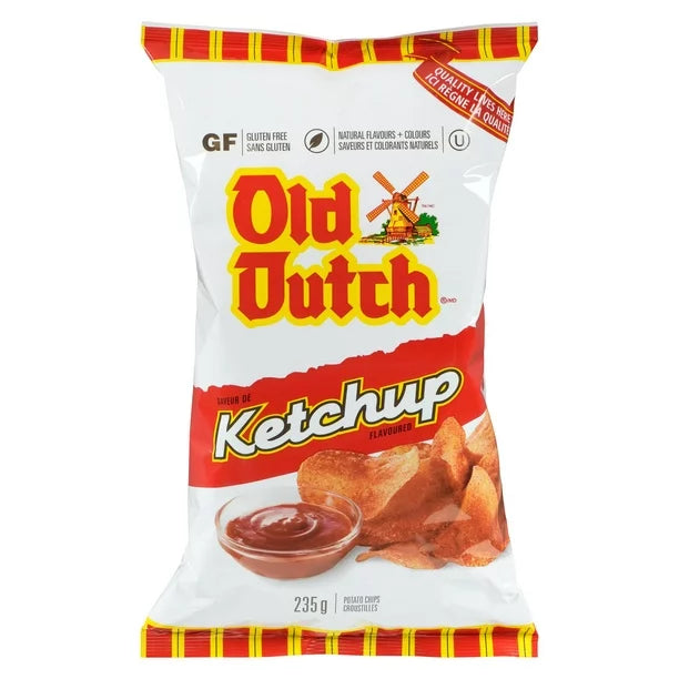 2x Old Dutch Ketchup Potato Chips, 235 G- From Canada