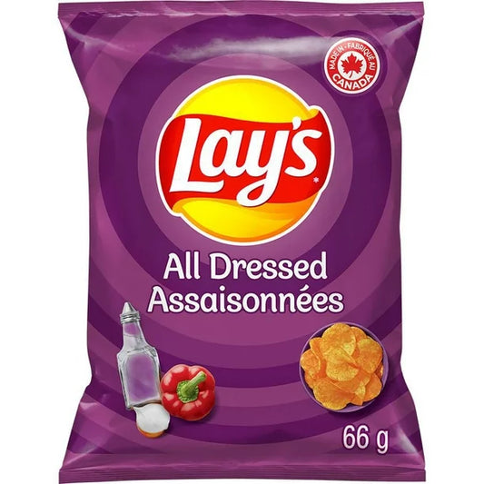 Lay's All Dressed flavoured potato chips, 66g - From Canada