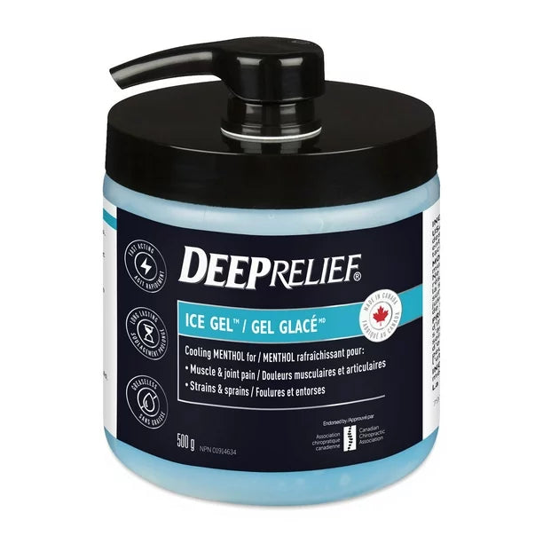 1X Deep Relief Ice Cold Pain Relief Gel 500g Canada FRESH