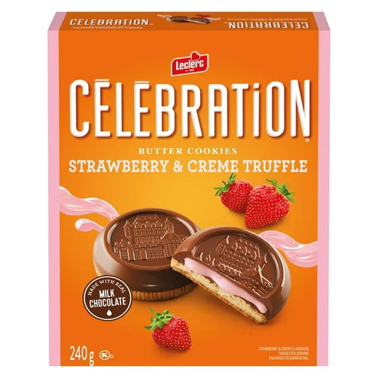 Leclerc Celebration Cookies Strawberry and Creme Truffle 9oz