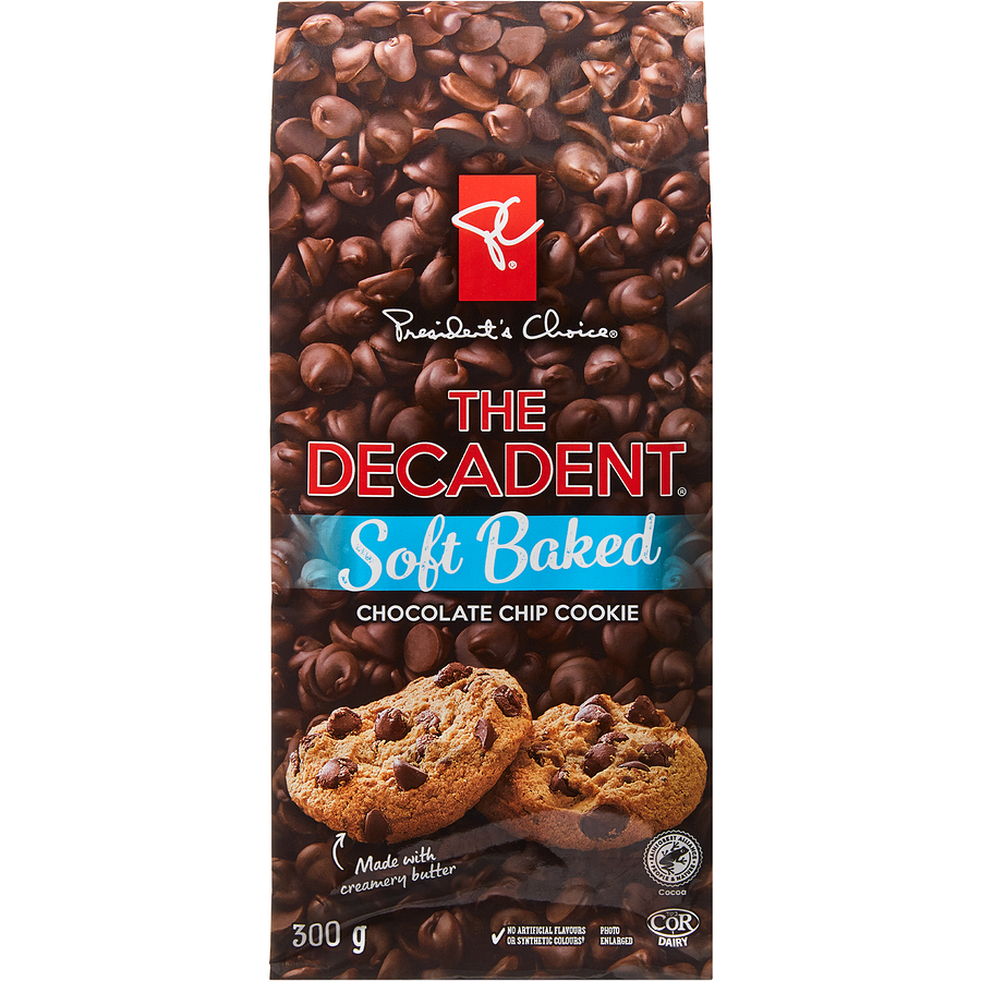 President's Choice The Decadent Soft-Baked Chocolate Chip Cookies 300g