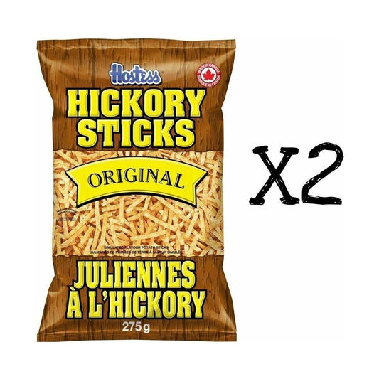 2x Bags Hostess Hickory Sticks 275g Imported From Canada Fresh Bag Potato Sticks