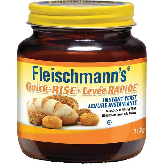 4 PACK Fleischmann's Quick Rise Instant Yeast 113g each - FRESH From Canada