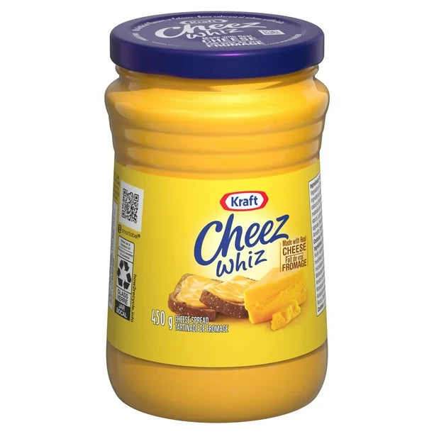 6 X Kraft Cheez Whiz Original LARGE Size 450g/ 16oz- From Canada FRESH!