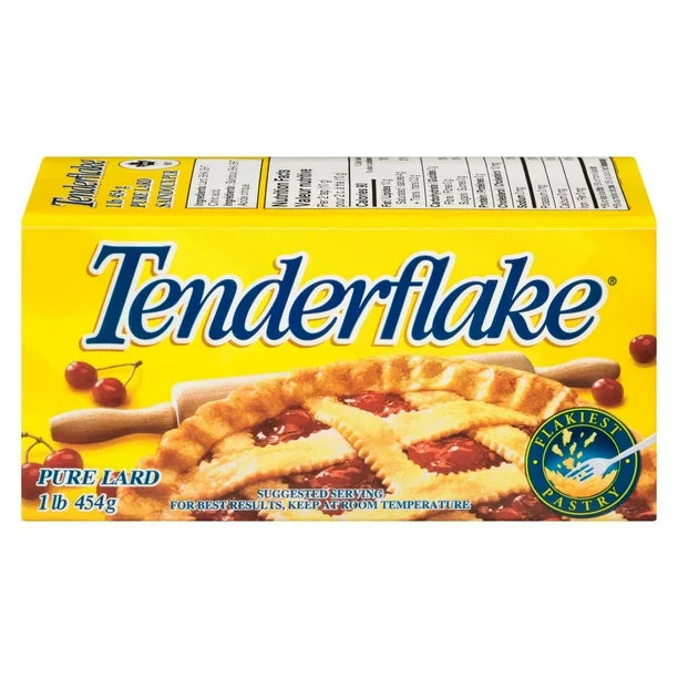 4x Boxes Tenderflake Pure Bakers Lard 454g Each - From Canada -FRESH & DELICIOUS