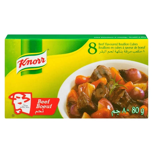 12PACK Knorr Beef Flavoured Cubes Halal 80g Each - FROM CANADA - ALWAYS FRESH