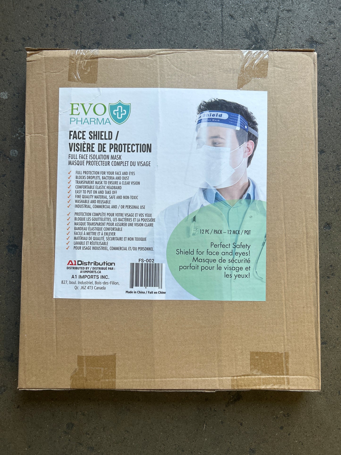 Evo Pharma Face Shield 192pcs