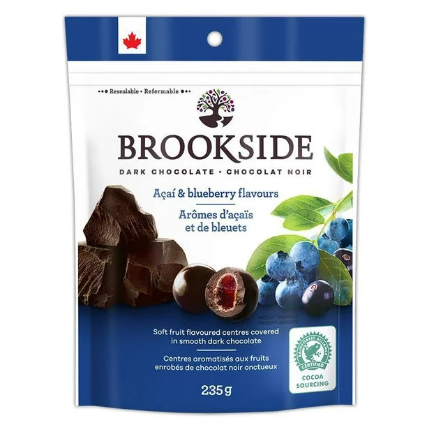 2x Brookside Acai & Blueberry Dark Chocolate Balls 235g CANADA FRESH & DELICIOUS