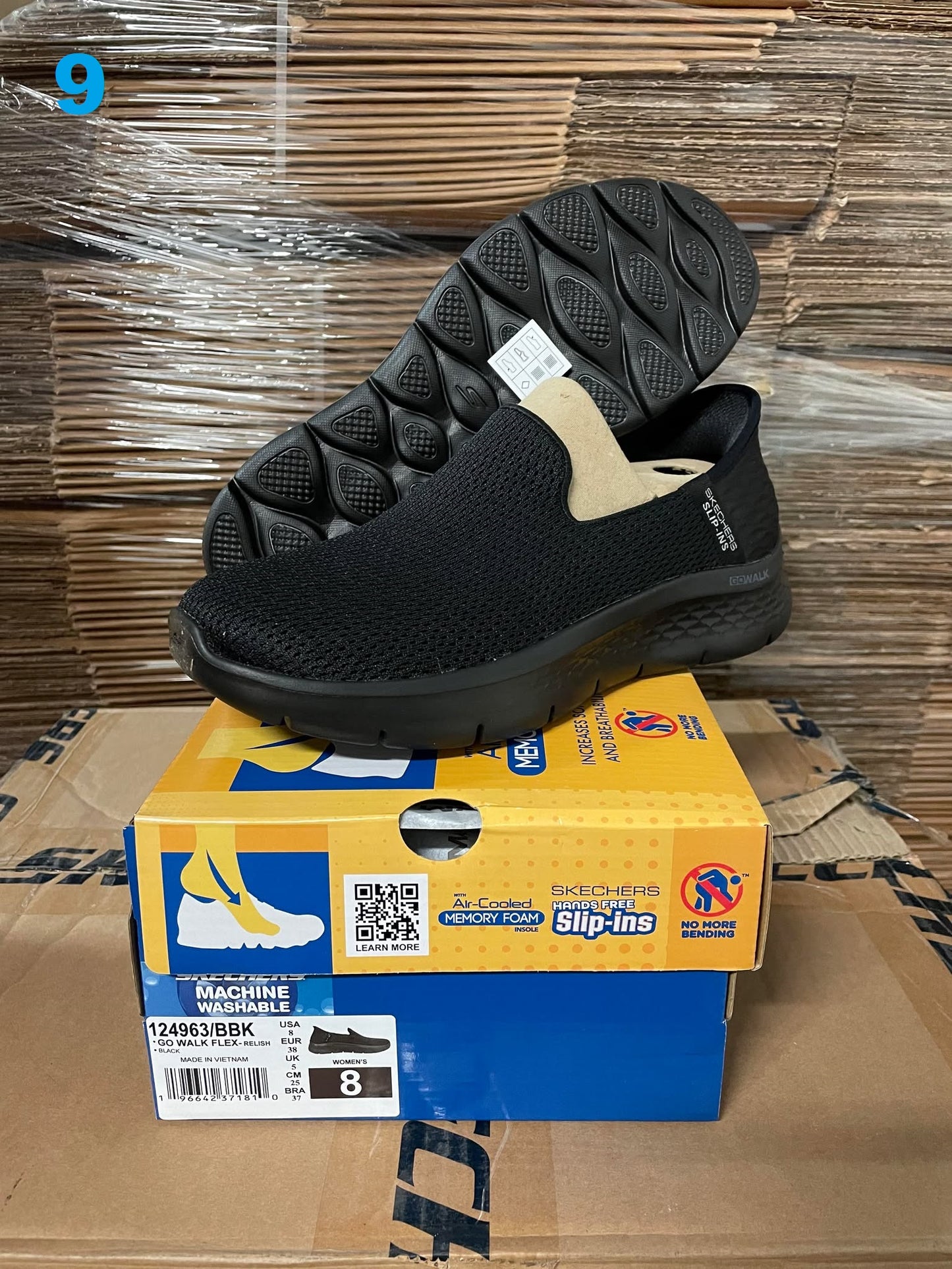 Style 9 - Skechers Go Walk Flex Slip-Ins Black