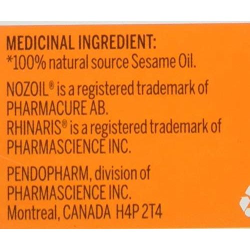 2X Rhinaris Nozoil Nasal Spray Moisturizes & Lubricates 10ml each Free Shipping