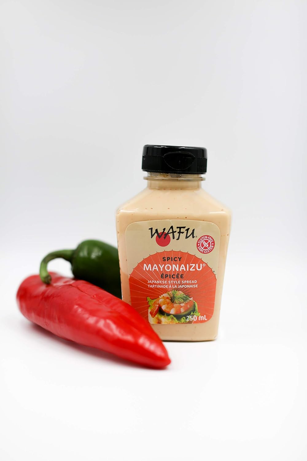 2 Bottles of Wafu Mayonaizu Spicy Mayonnaise Sauce 250ml Each - Free Shipping