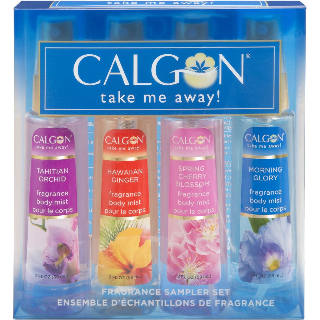 Calgon Take Me Away 4 Pc Gift Set Refreshing Body Mist 2.0 Oz  For Women