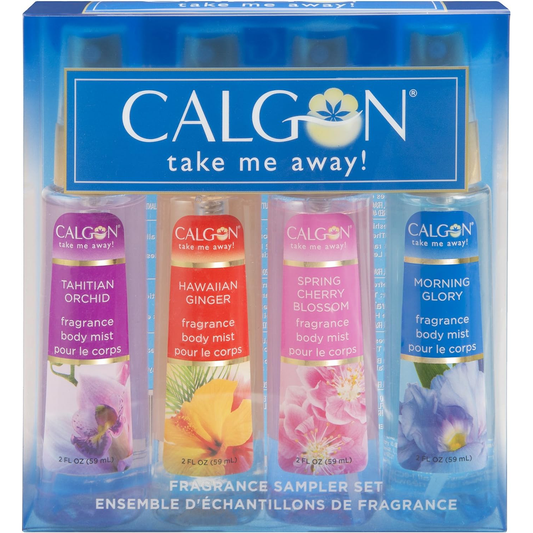 Calgon Take Me Away 4 Pc Gift Set Refreshing Body Mist 2.0 Oz  For Women