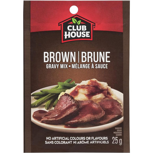 6 Pack Club House Brown Gravy Sauce Seasoning Marinade Mix 25g From Canada