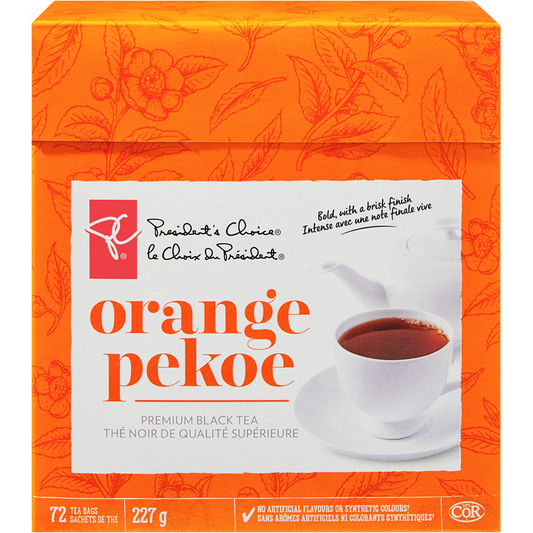 President's Choice PC Orange Pekoe Premium BlackTea 72 Count - Fresh from Canada