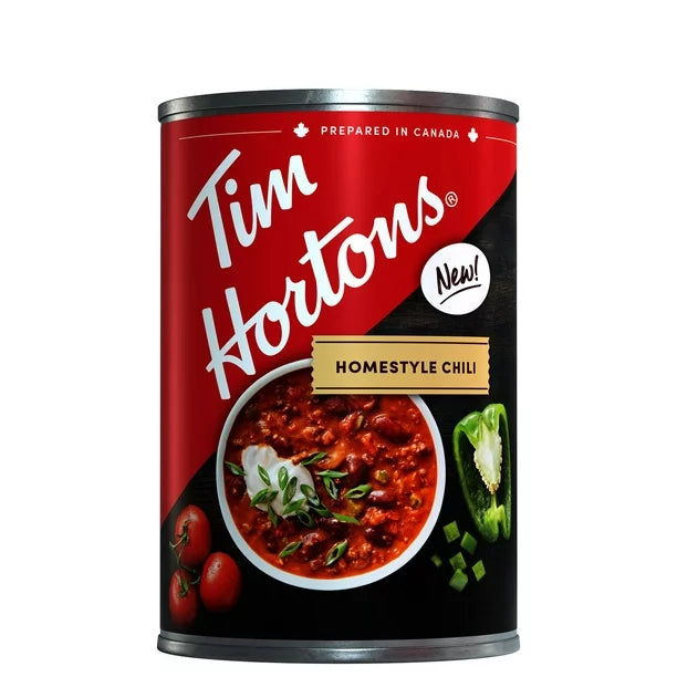 Tim Hortons Homestyle Chili, 425ml/14.4 fl. oz., - Imported from Canada