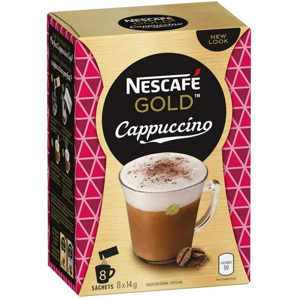 3 Pack of Nescafe Instant Cappuccino in Individual Pockets Imported from Canada