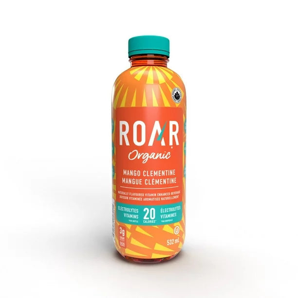 Roar Organic Mango Clementine Vitamin Enhanced Beverage, 532mL/18.6 fl. oz.