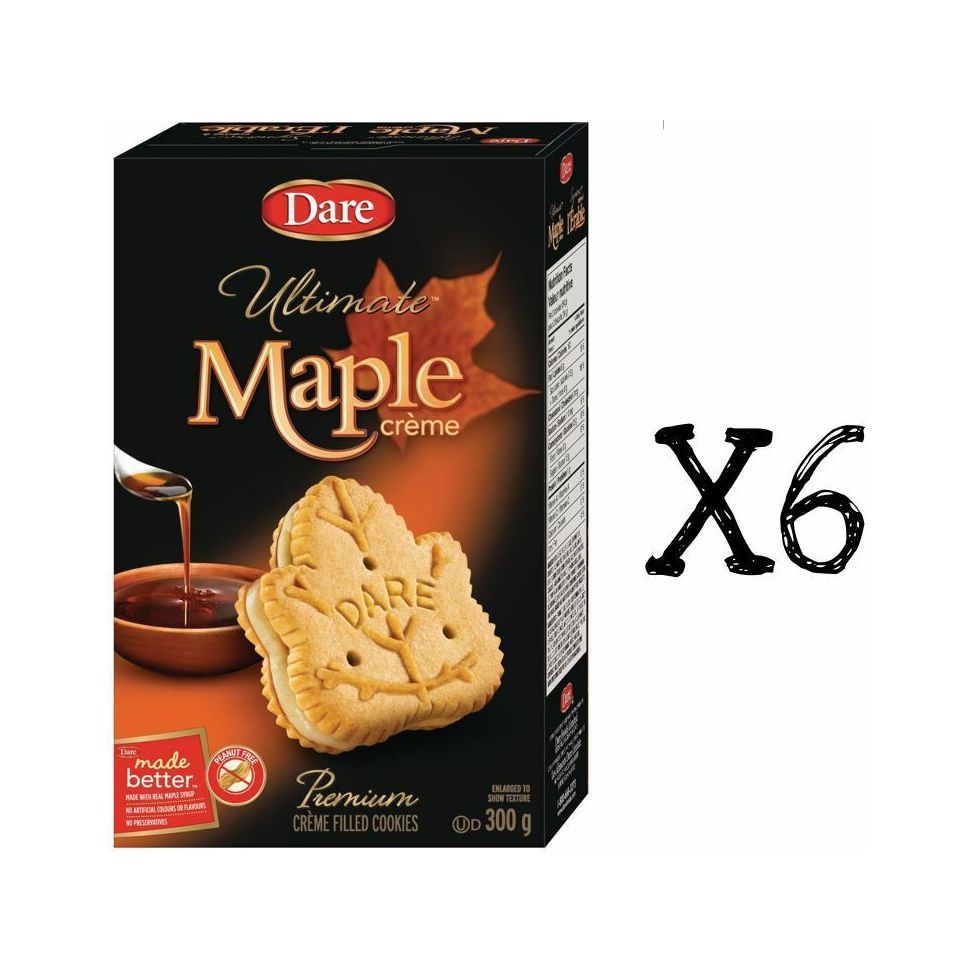 Dare Ultimate Maple Creme Cookies Real Maple Syrup - 6 Boxes Canadian FRESH