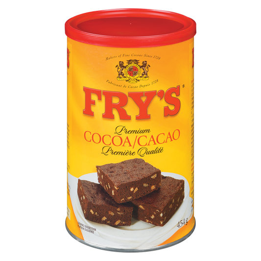 Fry's Premium Baking Cocoa Unsweetened 454g Imported from Canada