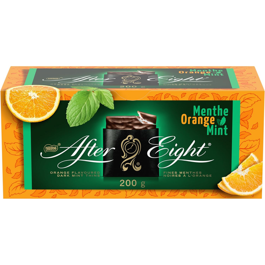 After Eight Orange Mint Chocolate, 200g/7 oz. Box {Imported from Canada}