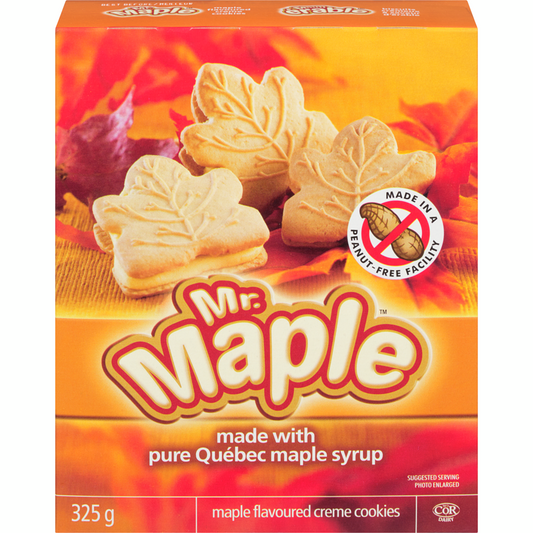 Mr. Maple Maple Flavoured Creme Cookies 325g/11.5 oz., - {Imported from Canada}