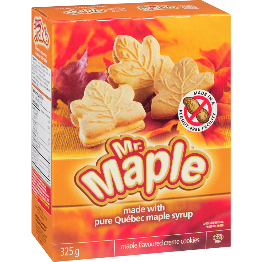 Mr. Maple Maple Flavoured Creme Cookies 325g/11.5 oz., - {Imported from Canada}