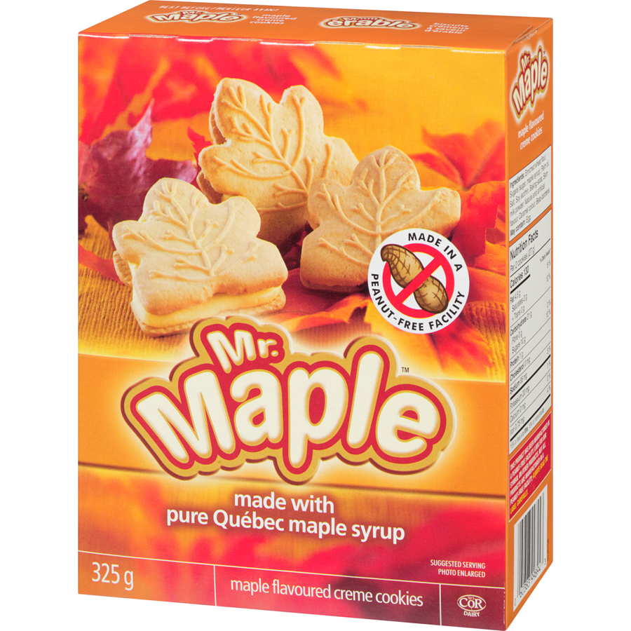 Mr. Maple Maple Flavoured Creme Cookies 325g/11.5 oz., - {Imported from Canada}