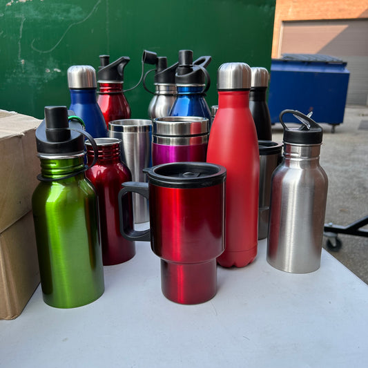 Assorted water bottle / mug lot