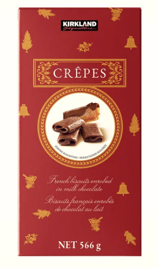 Kirkland Crepe Biscuits with Belgian Chocolates