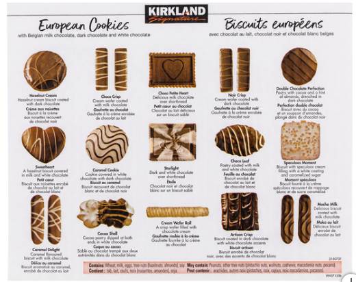 Kirkland Signature European Cookies - 1.4kg