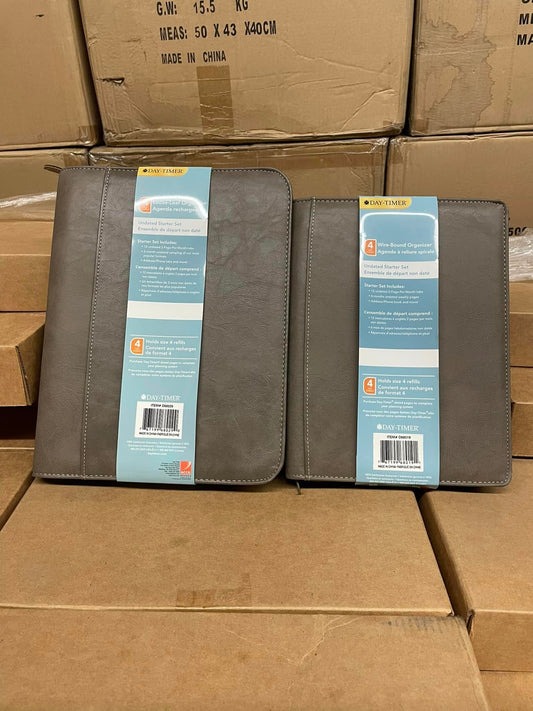 Grey Undated Personal Organizers (Lots of 10)