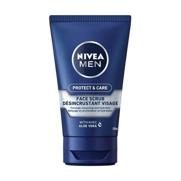 NIVEA MEN Protect & Care Exfoliating Face Scrub, 125ml, Fresh From Canada