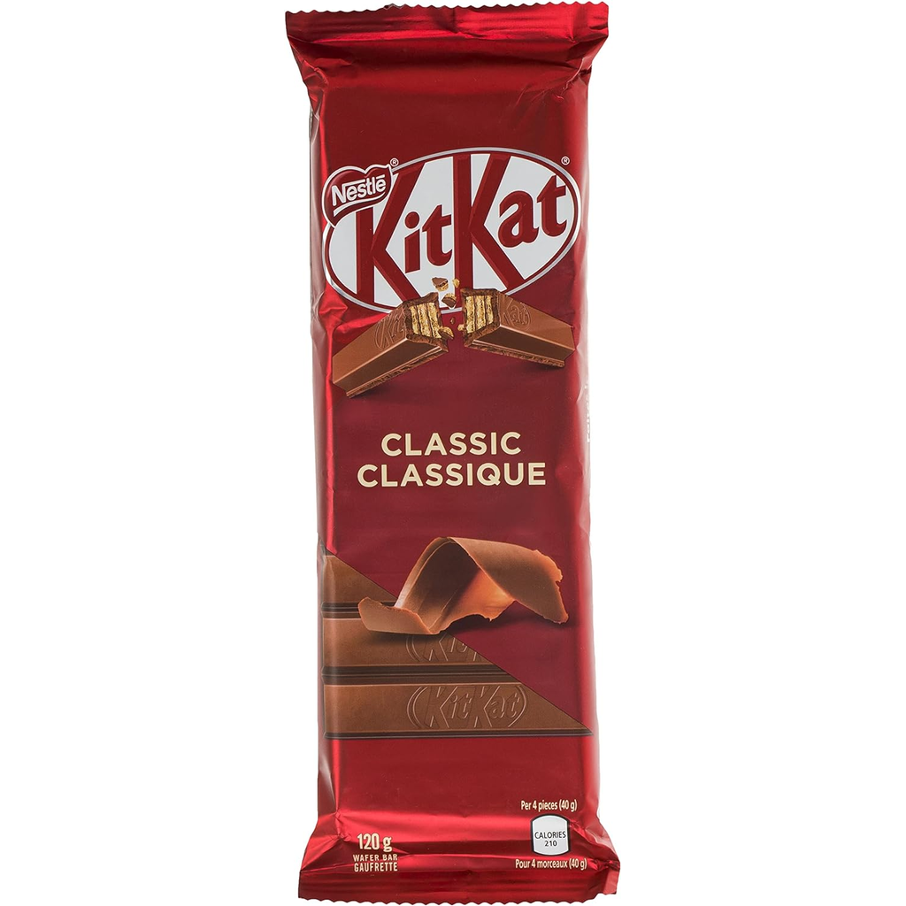 2-Pack NESTLE Kitkat Classic Wafer Bar, 120g/4.2oz {Imported from Canada}